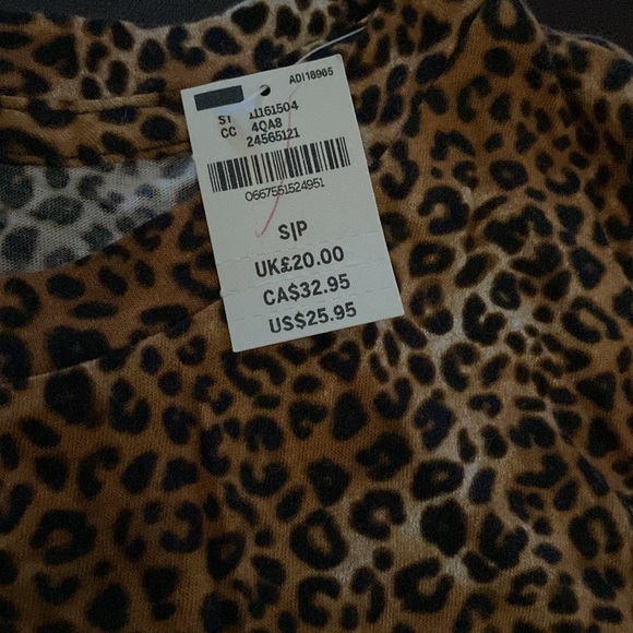 NWT Pink by Victoria's Secret Leopard Crop Top - Picture 6 of 8